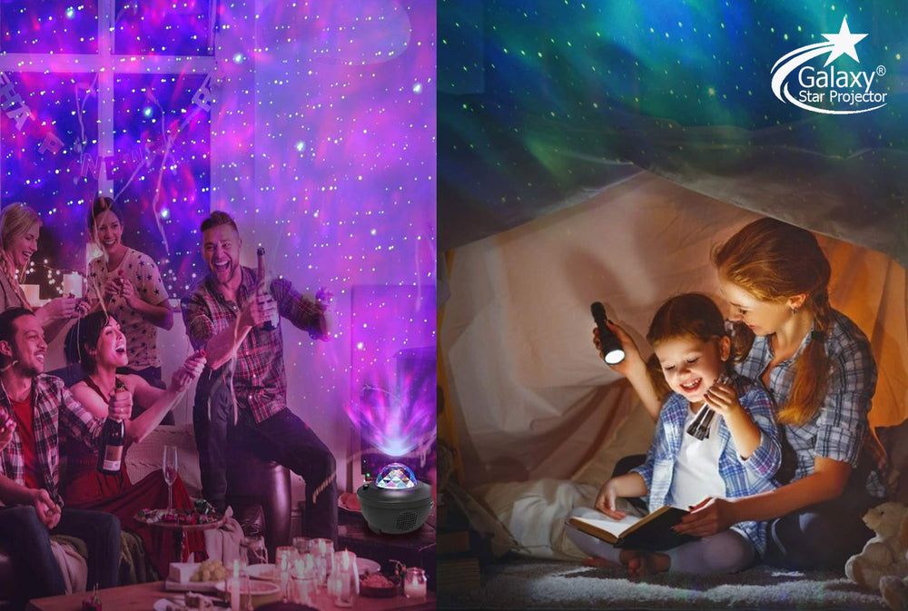 Happy Family Moments with Galaxy Star Projector